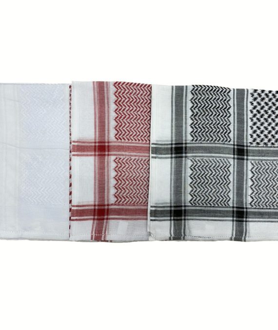 Keffiyeh / Shemagh Scarves – Red/white available